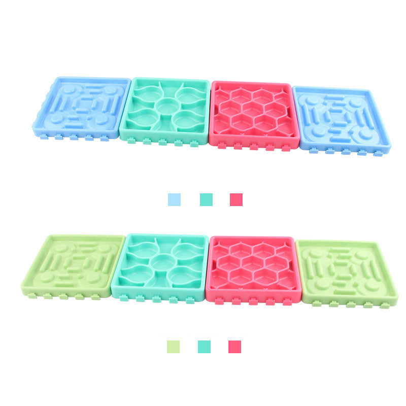 Anti-choking slow food cat bowl portable dog bowl
