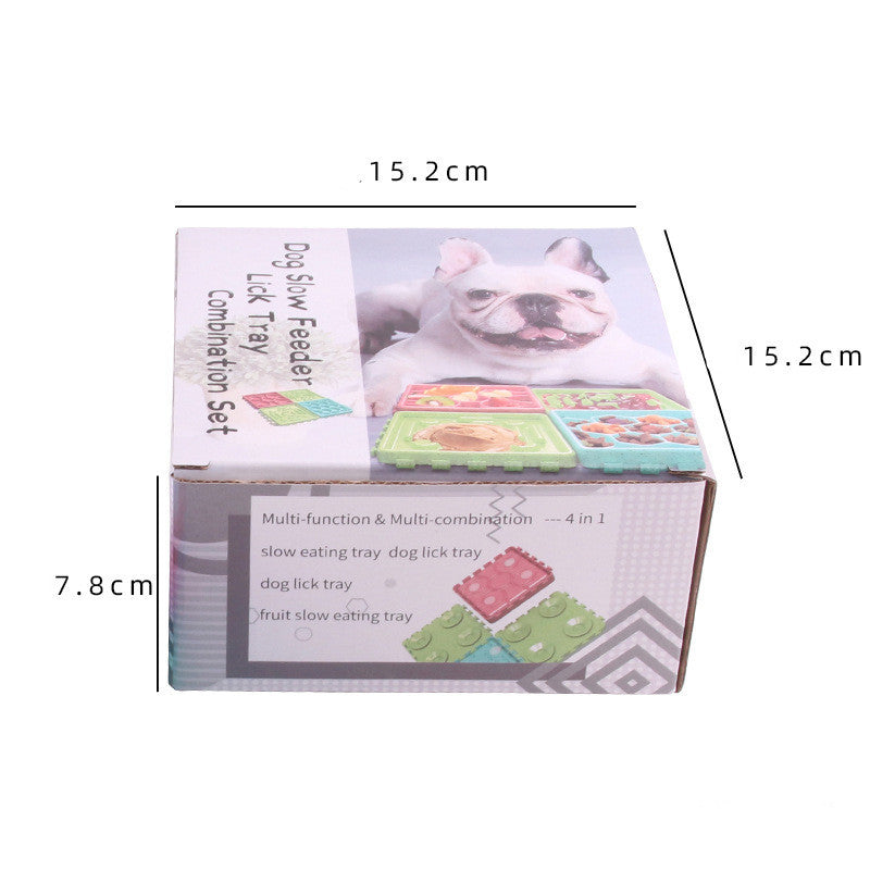 Anti-choking slow food cat bowl portable dog bowl
