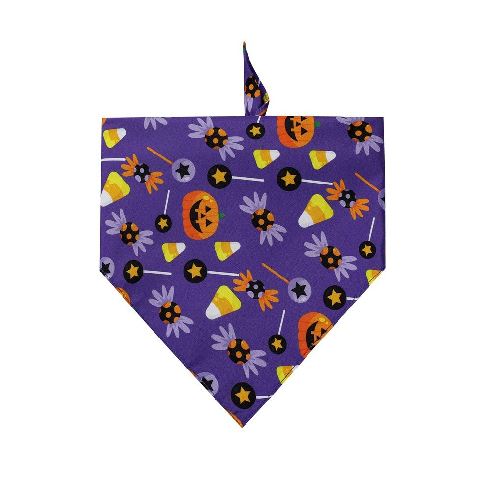 Halloween Dog Bib Saliva Towel Pet