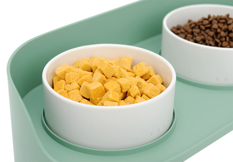 Ceramic Cat Bowl Protect Cervical Vertebra Double Bowl Food Bowl Cat Food Bowl Dog Bowl Dog Bowl Pet Products