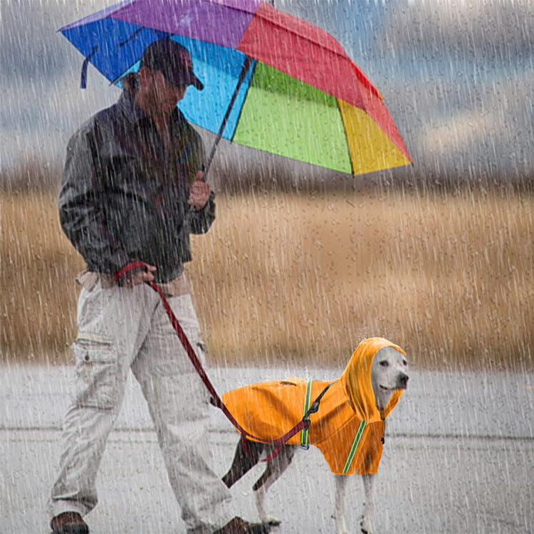 Vår och sommar nya hund regnkappa vattentät cape hund reflekterande regnkappa stor hund regnrocka