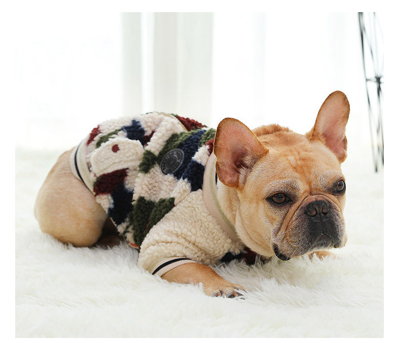 Dog hooded coat