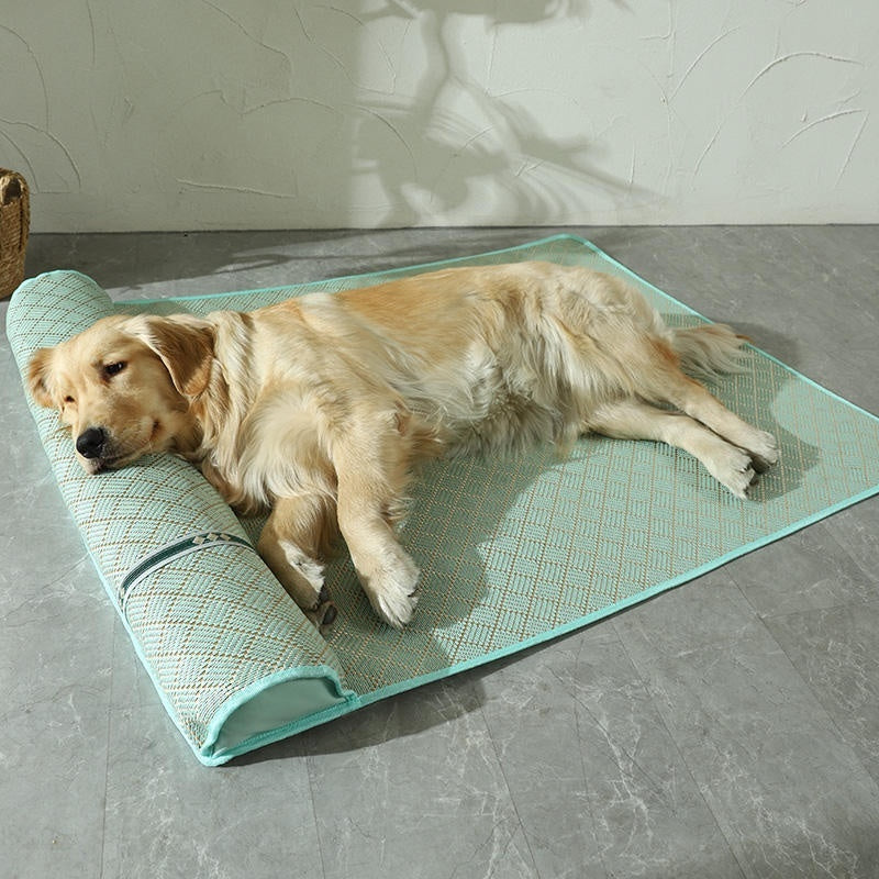 Dog Mat Kennel Summer Pet Mat Large Dog Golden Retriever Mattress Cold Pad Dog Mat Sleeping Summer