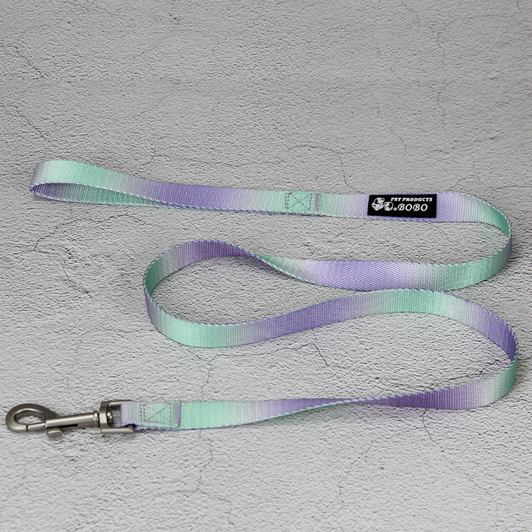 Pet Gradient Color Out Dog Leash Leash Set